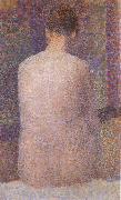 Model Form Behind Georges Seurat